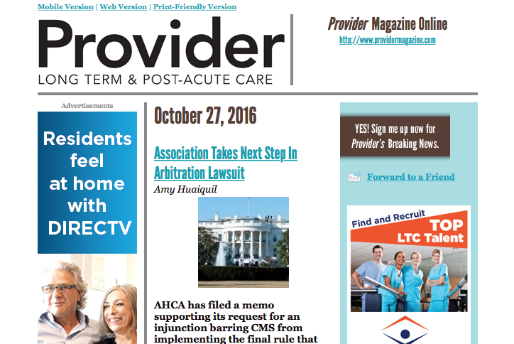 Provider News Alert