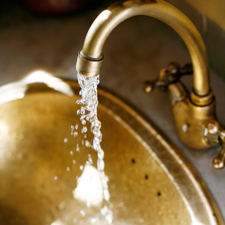 hot water