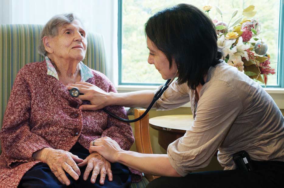 EPOCH fellow Andrea Berg, MD with resident