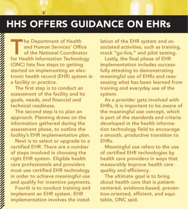 HHS, EHRs