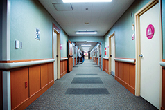 Corridor in morning light