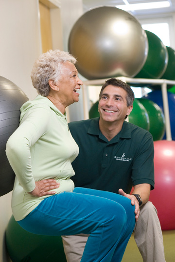 Brookdale resident, Innovative Senior Care therapist